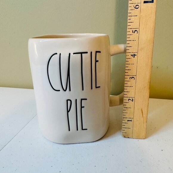 Rae Dunn CUTIE PIE mug Artisan Collection Elongated Letters Valentines Day - Picture 7 of 9